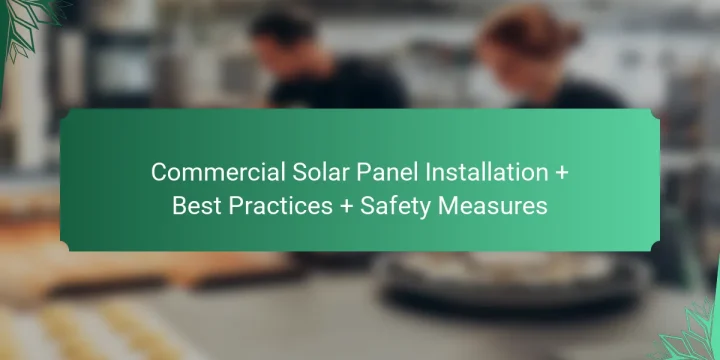 Commercial Solar Panel Installation + Best Practices + Safety Measures