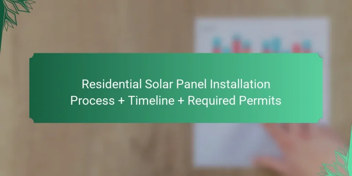 Residential Solar Panel Installation Process + Timeline + Required Permits