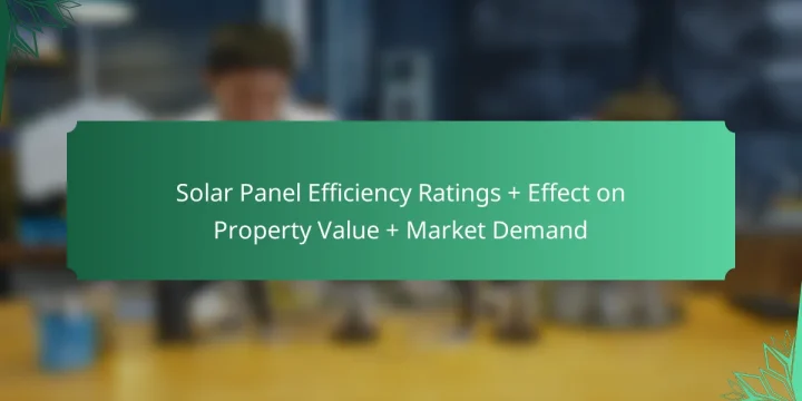 Solar Panel Efficiency Ratings + Effect on Property Value + Market Demand