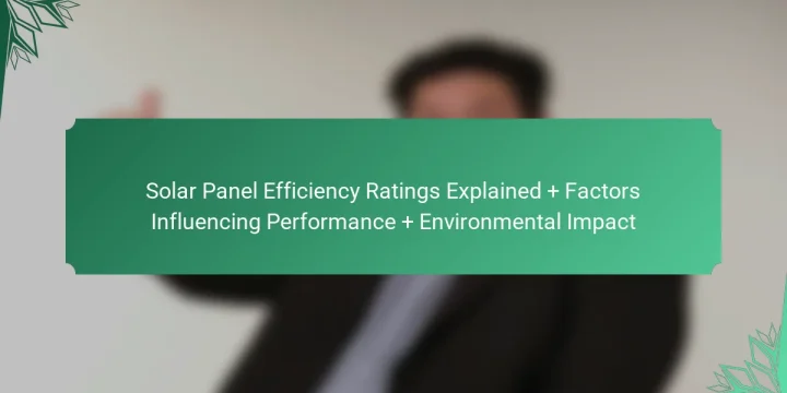 Solar Panel Efficiency Ratings Explained + Factors Influencing Performance + Environmental Impact