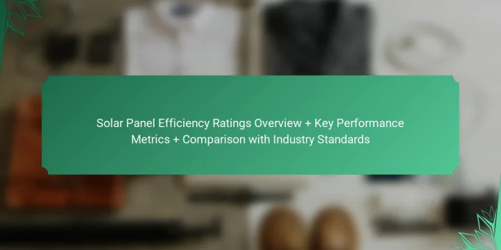 Solar Panel Efficiency Ratings Overview + Key Performance Metrics + Comparison with Industry Standards