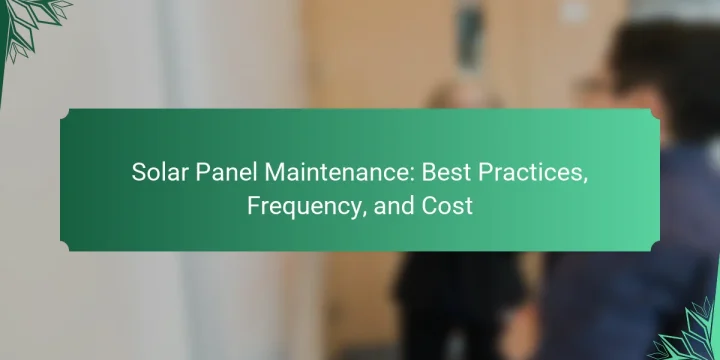 Solar Panel Maintenance: Best Practices, Frequency, and Cost