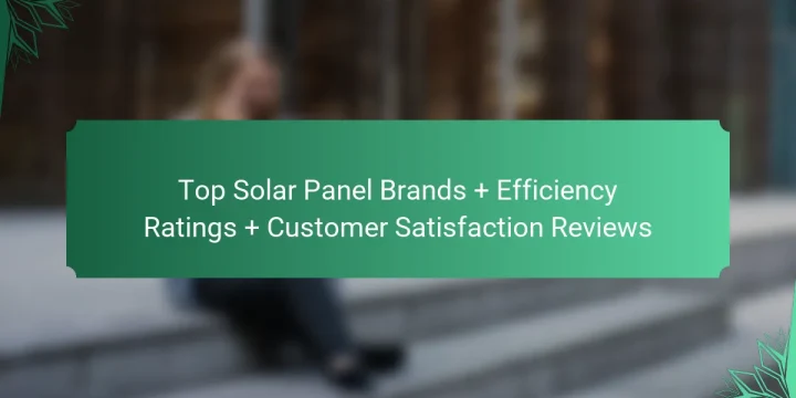 Top Solar Panel Brands + Efficiency Ratings + Customer Satisfaction Reviews