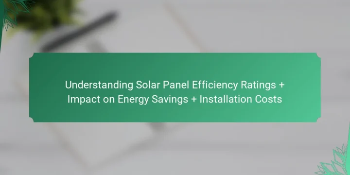 Understanding Solar Panel Efficiency Ratings + Impact on Energy Savings + Installation Costs