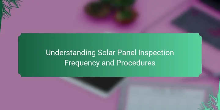 Understanding Solar Panel Inspection Frequency and Procedures